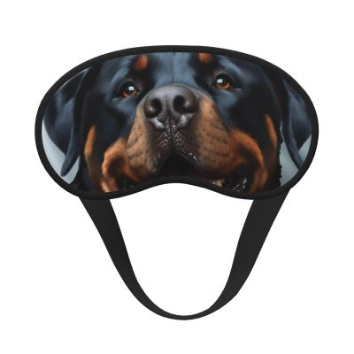 Rottweiler Dogs Tongue Head Sleep Mask for Side Sleeper - Total Blackout Sleeping Mask, Super Lightweight Soft Eye Mask for Sleeping, Zero Pressure Eye Cover Night Blindfold for Men Women