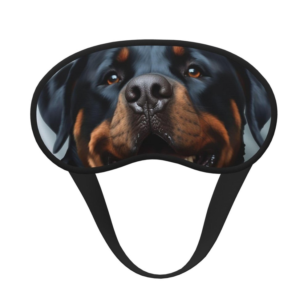 Rottweiler Dogs Tongue Head Sleep Mask for Side Sleeper - Total Blackout Sleeping Mask, Super Lightweight Soft Eye Mask for Sleeping, Zero Pressure Eye Cover Night Blindfold for Men Women