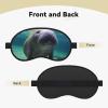Cute Sea Animal Manatee Sleep Mask for Side Sleeper - Total Blackout Sleeping Mask, Super Lightweight Soft Eye Mask for Sleeping, Zero Pressure Eye Cover Night Blindfold for Men Women view 2