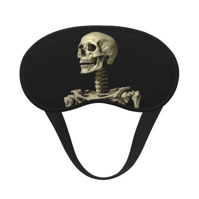 A Skeleton Sleep Mask for Side Sleeper - Total Blackout Sleeping Mask, Super Lightweight Soft Eye Mask for Sleeping, Zero Pressure Eye Cover Night Blindfold for Men Women