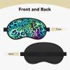 Green Leopard Sleep Mask for Side Sleeper - Total Blackout Sleeping Mask, Super Lightweight Soft Eye Mask for Sleeping, Zero Pressure Eye Cover Night Blindfold for Men Women view 2
