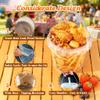 20 sets 34oz clear Plastic Drink Buckets with Lids Straws and Spoons.Sturdy for Cold/Hot drinks, Reusable cups with Dual Holes &Extra 45 Leak-Proof Sticker, Birthday,Party,kitchen, picnic supplies view 3