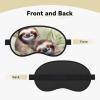 Watercolor Sloth Sleep Mask for Side Sleeper - Total Blackout Sleeping Mask, Super Lightweight Soft Eye Mask for Sleeping, Zero Pressure Eye Cover Night Blindfold for Men Women view 2