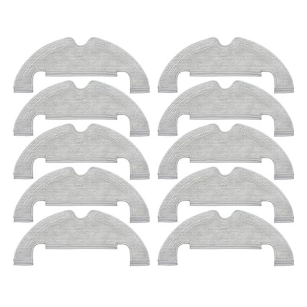 10Pcs Replacement Mop Cloth Rag Pad Compatible For Xiaomi Bot D10 Plus RLS3D Vacuum Cleaner Spare Parts