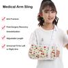 Fotgok Kids Print Arm Sling, Adjustable Breathable Support for Girls with Broken Arm, Shoulder Injury, Post-Surgery, Lightweight, Left/Right (Beige Cherry, Small) view 2