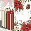100PCS Christmas Paper Napkins Poinsettia Flower Disposable Hand Towels Xmas Red Floral 3 Ply Decorative Guest Napkins for Lunch Dinner Kitchen Bathroom Winter Christmas Cocktail Party Supplies view 1