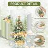 100PCS Christmas Tree Paper Napkins Snowflake Tree Disposable Hand Towels Xmas 3 Ply Decorative Guest Napkins for Lunch Dinner Kitchen Bathroom Winter Christmas Cocktail Party Supplies view 3