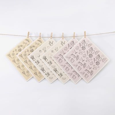 6-Pack Swedish Dishcloths Eco-Friendly, Absorbent, and Durable Kitchen Cloths