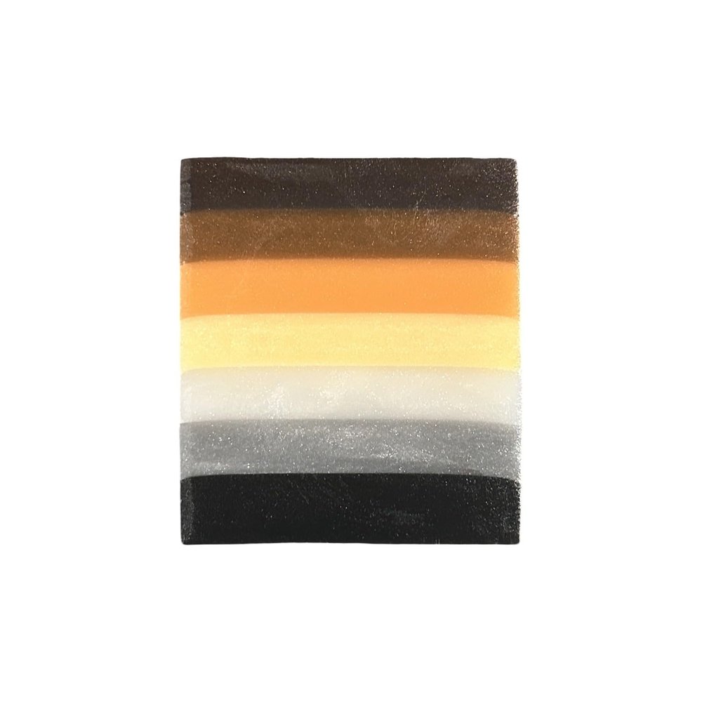 Bear pride flag soap. Scnet: Leather 100% Handmade