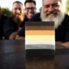 Bear pride flag soap. Scnet: Leather 100% Handmade view 4
