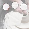 25 Pre Cut Chamois Suede Cloth Pottery Tools for Trimming Smoothing Ceramics Clay Projects Cleaning Glasses Windows Phones 3.94x3.94 inch- White view 2