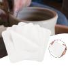 25 Pre Cut Chamois Suede Cloth Pottery Tools for Trimming Smoothing Ceramics Clay Projects Cleaning Glasses Windows Phones 3.94x3.94 inch- White view 4