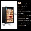 Lissontine Electric Cigar Humidor, Large Capacity,Thermostatic Cooling Humidor Cabinet with Spanish Cedar Wood Shelves, Digital LED Screen, Safety Lock, for Men 70Lx400Counts view 4