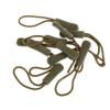 10pcs Zipper Pull Cord Zip Puller Replacement with Elastic Cord and Plastic Head for Jackets Bags Luggage- Army Green view 1