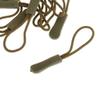10pcs Zipper Pull Cord Zip Puller Replacement with Elastic Cord and Plastic Head for Jackets Bags Luggage- Army Green view 4