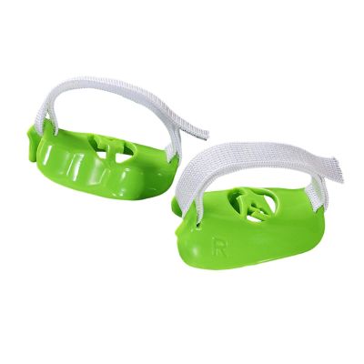 2Pcs Piano Finger Trainer for Kids 5-13 Years, Wearable Hand Orthotic Posture Exerciser Tool with Adjustable Straps, Breathable PP Material Musical Instrument Accessory- Green