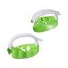 2Pcs Piano Finger Trainer for Kids 5-13 Years, Wearable Hand Orthotic Posture Exerciser Tool with Adjustable Straps, Breathable PP Material Musical Instrument Accessory- Green view 3