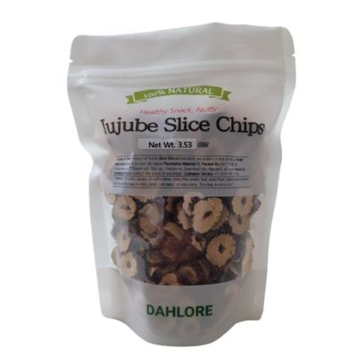 DAHLORE, Jujube Chips 100g Premium Dried Red Dates, Healthy Herbal Snack & Tea Ingredient, Product of Korea