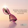 2SeeLife Oversized Cateye Reading Sunglasses for Women MediumWide Fit, Durable & Sturdy Frame, Trendy Premium Sun Readers, Purple, +2.00 view 4