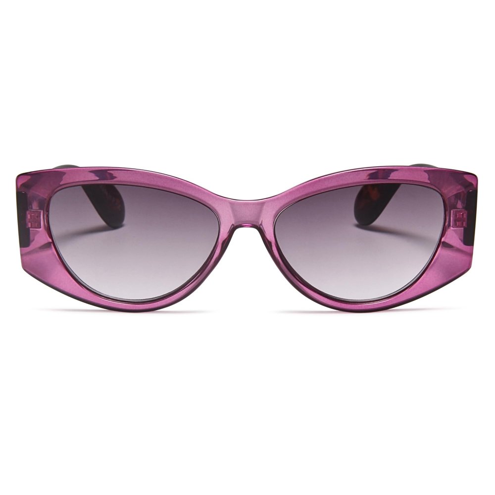 2SeeLife Oversized Cateye Reading Sunglasses for Women MediumWide Fit, Durable & Sturdy Frame, Trendy Premium Sun Readers, Purple, +1.50