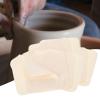 25X Pre Cut Chamois Suede Cloth Multipurpose Trimming Ceramic Supplies Cleaning Cloth Pottery Tool for Glasses Windows Cars- Beige view 3