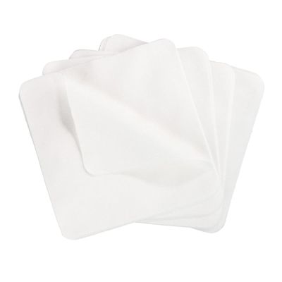 25 Pre Cut Chamois Suede Cloth Pottery Tools for Trimming Ceramics Clay Projects Cleaning Cloth for Windows Doors Glasses Phones- White