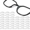 30 Pairs Eyeglass Nose Pads Soft Silicone Adhesive Glasses Nose Pad Eye Glasses Noses Pads Non Slip Clear Stick On Silicone Noses Pad for Glass Sunglasses and Eye Wear Full Plastic Frames(Clear,1cm) view 1