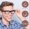 30 Pairs Eyeglass Nose Pads Soft Silicone Adhesive Glasses Nose Pad Eye Glasses Noses Pads Non Slip Clear Stick On Silicone Noses Pad for Glass Sunglasses and Eye Wear Full Plastic Frames(Clear,1cm) view 3