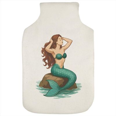 Azeeda 'Beautiful Mermaid' Hot Water Bottle Cover (HW00043211)