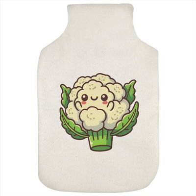 Azeeda 'Cute Cauliflower' Hot Water Bottle Cover (HW00042398)
