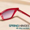 2SeeLife Premium Cat Eye Reading Sunglasses for Women Narrow-Medium Fit, Sturdy Frame, Spring Hinges, Stylish Funky Sun Readers, Red (Sun Readers), +3.00 view 4