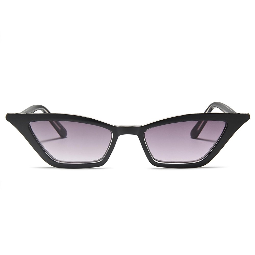 2SeeLife Premium Cat Eye Reading Sunglasses for Women Narrow-Medium Fit, Sturdy Frame, Spring Hinges, Stylish Funky Sun Readers, Black (Sun Readers), +3.00