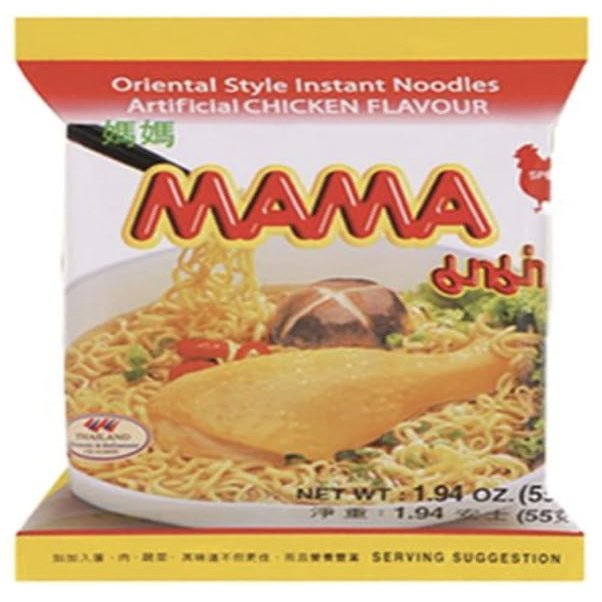 MAMA Oriental Style Instant Noodles (Artificial Chicken Flavor), 1.94 Ounce each (Pack of 20)