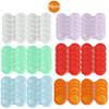 dPois Unisex Left/right Eyes Plastic Screw for Cute Contact Lens Case Transparent Top for Home Travel Outdoor Item 60Pcs One Size view 2