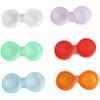 dPois Unisex Left/right Eyes Plastic Screw for Cute Contact Lens Case Transparent Top for Home Travel Outdoor Item 60Pcs One Size view 3