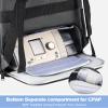 Hautton CPAP Backpack, Travel Carrying Bag Compatible with ResMed AirSense 9/10/11, Philips System One Large Capacity Portable Carry On Case for CPAP Machine Accessories view 3