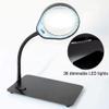 10X Desktop Magnifying Glass Lamp with 36 Dimmable LED Lights, Adjustable 360 Arm for Crafts, Reading, Jewelry, and Soldering view 2