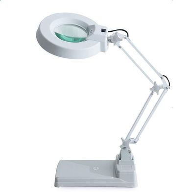 10X/20X Desk Magnifying Glass with Adjustable Arm, HD Optical Lens for Reading, Crafts, Sewing, Hobbies, and Workbench Tasks