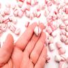 Candy Cane Mallows, Fake Marshmallow, Polymer Clay Dessert Cabochons for decoden Crafts and Slime, Fake Food, Kawaii Polymer Clay rdnqu (6 Pieces) view 1