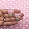 Bunny Rabbit Pastel Ice Cream Cone Cabochons, Kawaii Decoden Ice Cream, Ice Cream Cabs, Popsicle Cabochons rdnqu (5 Pieces) view 1
