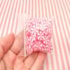 10mm Pink Peppermint Polymer Clay Non Edible Sprinkles, Larger Size, Dessert Nail Art Slices, Miniature Faux Mint Candy rdnqu (Container: Approx. 4-5 Grams) view 4