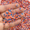 Patriotic Heart Shaped American Flag Polymer Clay Slices, Nail Art Slices, Non Edible Faux Sprinkles rdnqu (Bag: 30 Grams) view 1