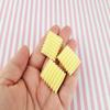 Vanilla Rice Chex Square Breakfast Cereal Cabochons, Hard Resin Decoden Cabochons rdnqu (3 Pieces) view 1