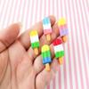 Multicolor Pastel Ice Cream Cabochons, Kawaii Decoden Ice Cream, Ice Cream Cabs, Popsicle Cabochons rdnqu (5 Pieces) view 2