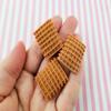Rice Chex Square Breakfast Cereal Cabochons, Hard Resin Decoden Cabochons rdnqu (3 Pieces) view 1