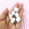 Marshmallows, Faux Marshmallow, Fake Polymer Clay Desert Cabochons for decoden Crafts and Slime, Fake Food, Kawaii Polymer Clay rdnqu (6 Pieces) view 1