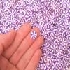 10mm Purple Peppermint Polymer Clay Non Edible Sprinkles, Larger Size, Dessert Nail Art Slices, Miniature Faux Mint Candy rdnqu (Bag: 15 Grams) view 1