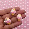 Cats and Kittens Pastel Ice Cream Cone Cabochons, Kawaii Decoden Ice Cream, Ice Cream Cabs, Popsicle Cabochons rdnqu (8 Pieces) view 1