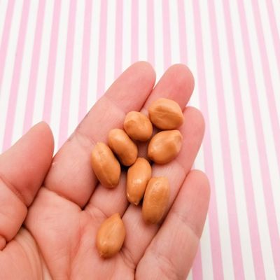 3D Life-Size Peanut Nut Cabochons, Flexible Silicon Cabochons rdnqu (10 Pieces)