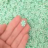 10mm Mint Green Peppermint Polymer Clay Non Edible Sprinkles, Larger Size, Dessert Nail Art Slices, Miniature Faux Candy rdnqu (Bag: 30 Grams)